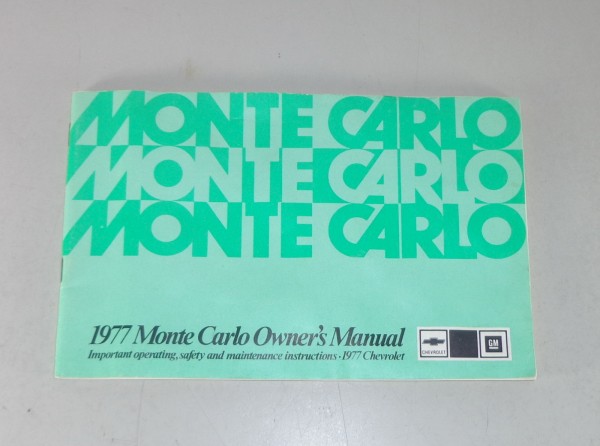 Owner's Manual / Betriebsanleitung Chevrolet Monte Carlo bis 1977