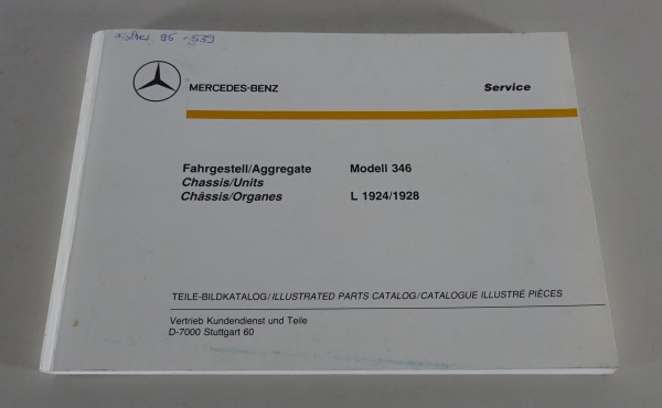 Bildkatalog Mercedes Benz Rundhauber Bm. 346 Typ L 1924 + 1928 Stand 1984