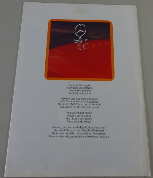 Prospekt / Mercedes-Benz Polsterungen W114 / W115 / R107 / C107 / W116 - 03/1973