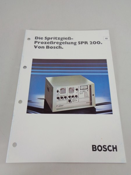 Prospekt / Technische Info Bosch Spritzgieß-Prozessregelung SPR 200 von 08/1979