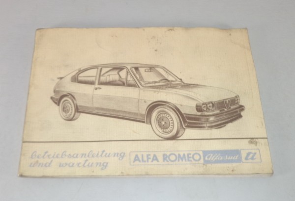 Betriebsanleitung Alfa Romeo Alfasud ti Stand 07/1980