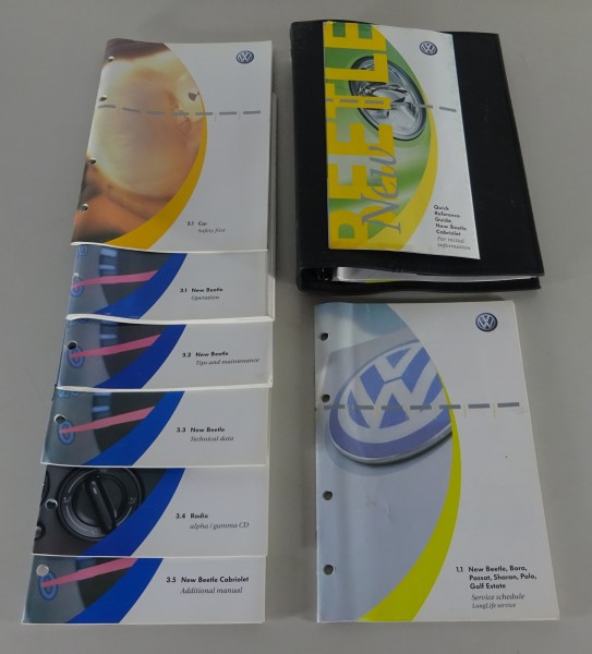 Owner's Manual / Handbook + Wallet VW New Beetle Type 9C from 02/2004