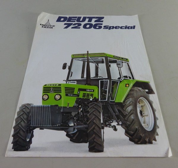 Prospektblatt / Datenblatt Deutz Fahr 72 06 Special Stand 02/1978