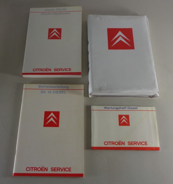 Bordmappe mit Betriebsanleitung Citroen BX 19 D Diesel Stand 07/1985