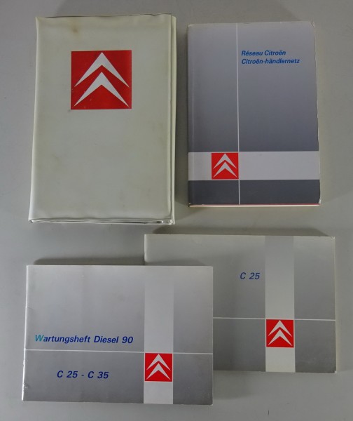 Bordmappe + Betriebsanleitung / Handbuch Citroen C25 Diesel + Benzin von 1989