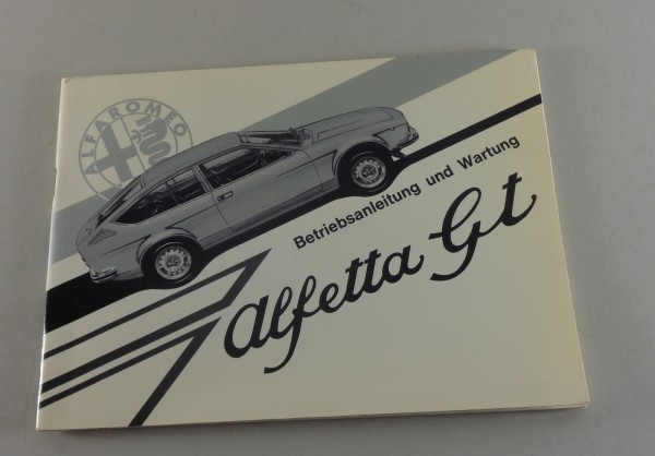 Betriebsanleitung / Handbuch Alfa Romeo Alfetta GT 1.8 von 02/1976