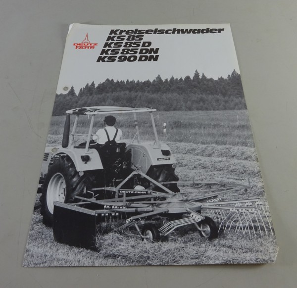 Prospekt / Prospektblatt Deutz-Fahr Kreiselschwader KS 85 etc. Stand 07/1979