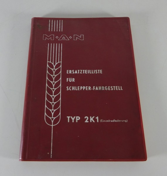 Teilekatalog / Ersatzteilliste MAN Traktor Typ 2K1 Fahrgestell