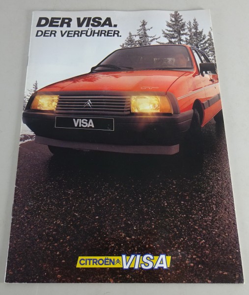 Prospekt / Broschüre Citroën Visa | Der Verführer Stand 07/1983