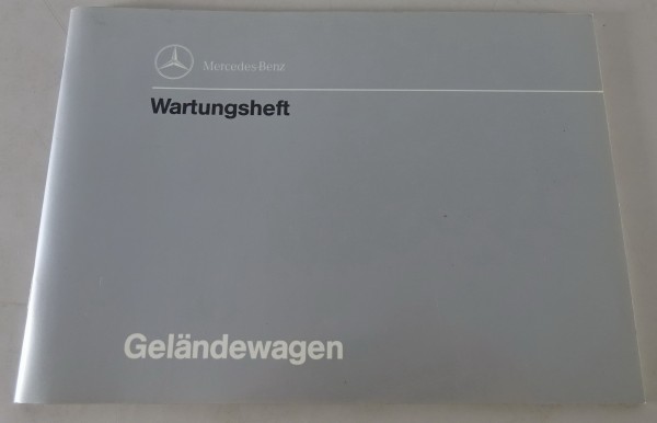 Scheckheft blanko Mercedes-Benz G-Klasse W463 230 GE / 300 GE Stand 12/1989