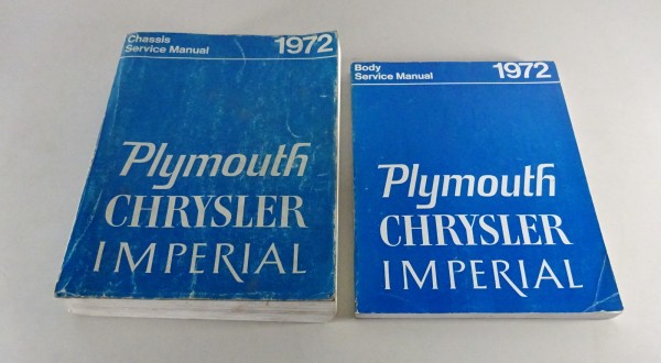 Werkstatthandbuch Plymouth / Chrysler + Imperial - 2 Bände - von 1972