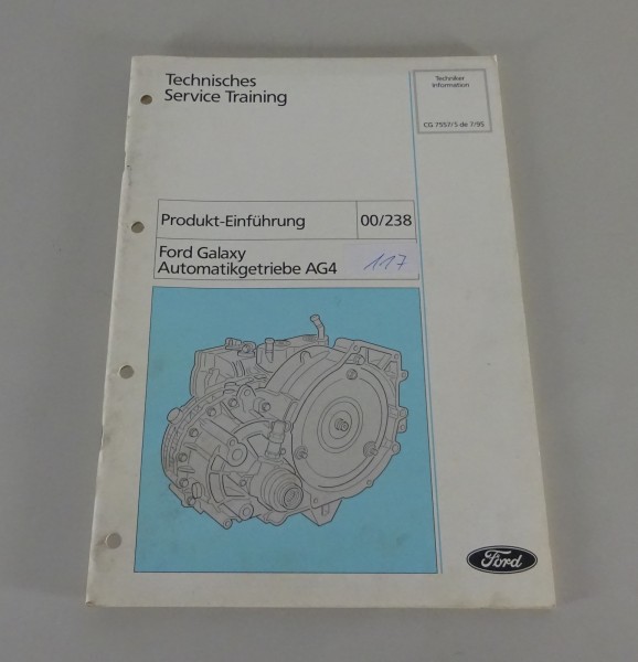 Technische Information Einführung Ford Galaxy Automatikgetriebe AG4 Stand 7/1995