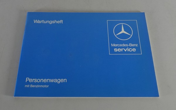 Scheckheft Mercedes W123 / W126 / R107 blanko ohne Einträge Stand 08/1982