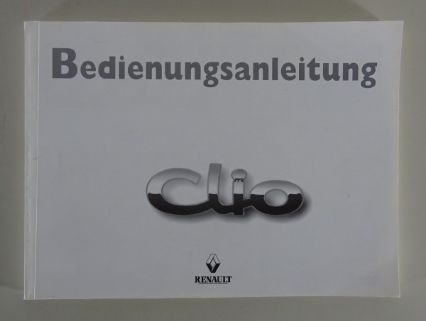 Betriebsanleitung Renault Clio Stand 01/1998