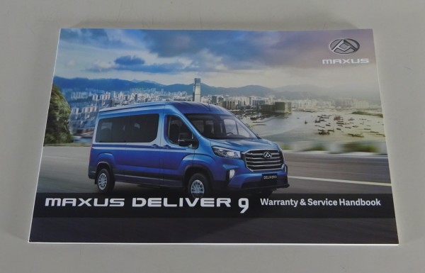 Warranty / Service Handbook blank Maxus Transporter Deliver 9 from 02/2023