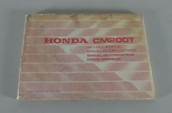 Betriebsanleitung / Owner´s Manual Honda CM 200T Stand 1979