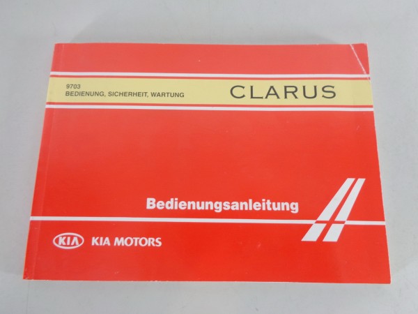 Betriebsanleitung / Handbuch Kia Claurus Stand 03/1997