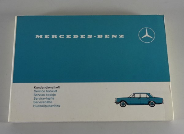 Scheckheft Mercedes-Benz Pagode R113 280 SL W114 + 115 W108 W109 W111 von 1969