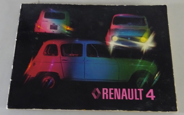 Betriebsanleitung / Handbuch Renault R4 Stand 07/1977