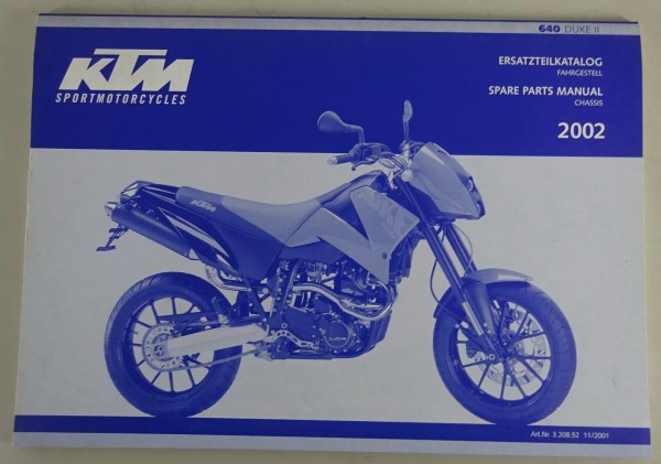 Teilekatalog KTM Fahrgestell 640 Duke II Modelljahr 2002