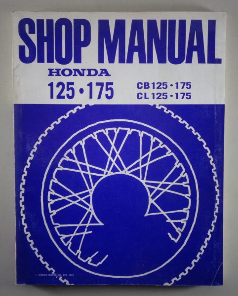 Workshop Manual / Shop Manual Honda CB 125 175 / CL 125 175 Stand 1976