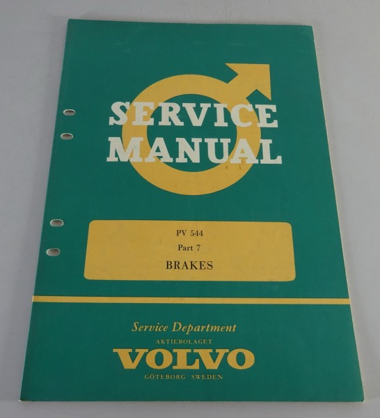 Workshop Manual / Repair Manual Brakes / Bremsen Volvo PV 544 from 06/1963