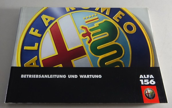 Betriebsanleitung / Handbuch & Wartung Alfa Romeo 156 Stand 09/2000