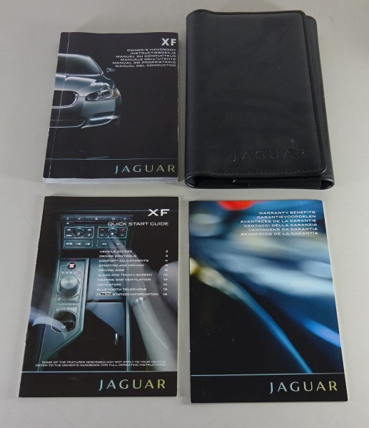 Wallet + Owner's Manual / Handbook Jaguar XF X250 from 2009