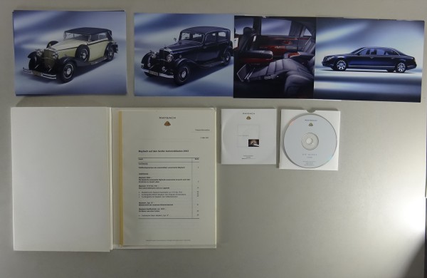 Pressemappe Maybach 57 / 62 auf dem Genfer Automobilsalon 2002