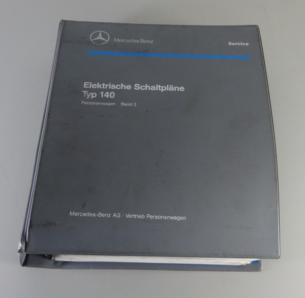Elektrische Schaltpläne Mercedes S-Klasse W140 Stand 04/1996 Band 3