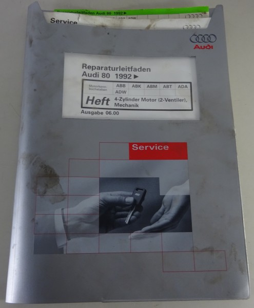 Werkstatthandbuch / Reparaturleitfaden Audi 80 B4 | 1,6 / 2,0 L Motor | ab 1992