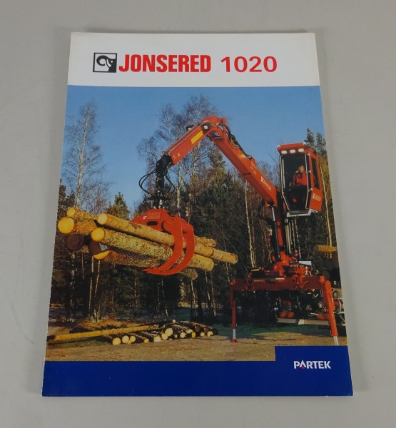 Prospekt / Broschüre JONSERED Ladekran 1020 H / H DT Stand 04/2000