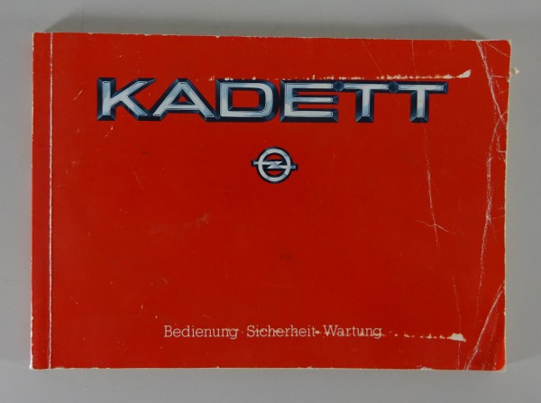 Betriebsanleitung / Handbuch Opel Kadett D inklusive GTE Stand 09/1983