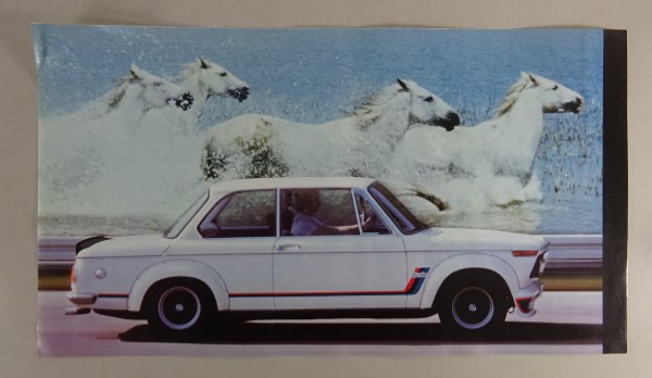 Originales Poster BMW 2002 Turbo aus den 70er Jahren