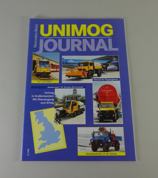 Journal / Prospekt Mercedes-Benz Unimog mit 424 / 406 / UX 100 Stand 09/1998
