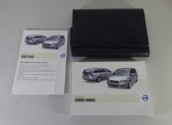 Owner's Manual / Handbook + wallet Volvo V50 from 2010