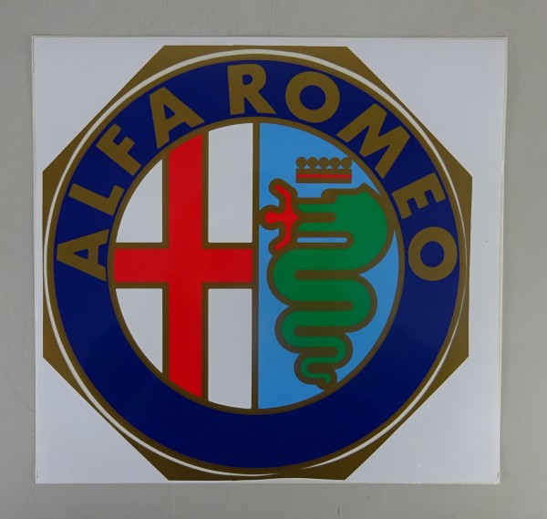 Original Aufkleber Sticker Alfa Romeo Logo / Emblem