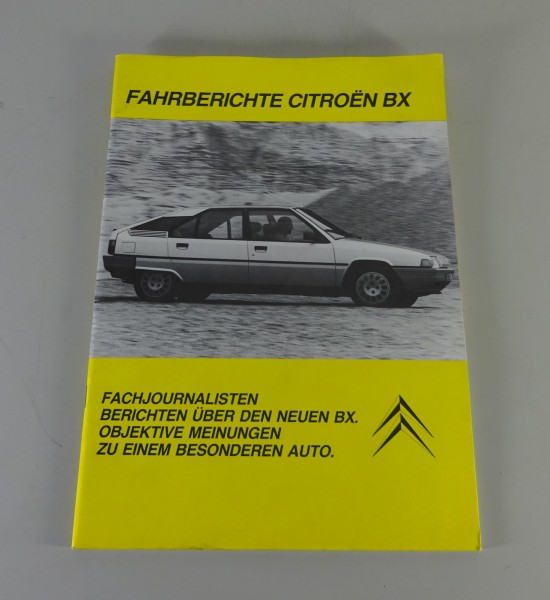 Broschüre Citroen BX Fahrberichte Stand 1983