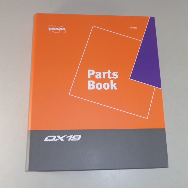 Ersatzteilkatalog / Spare Parts List Doosan DX 19 Minibagger von 2015