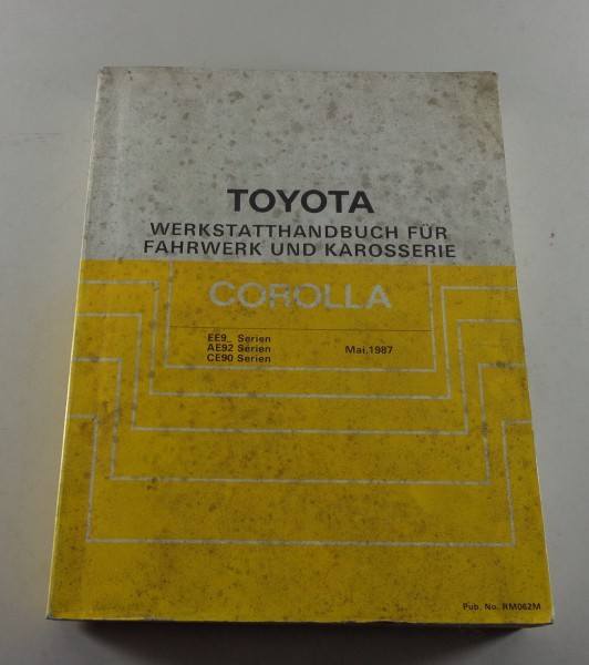 Werkstatthandbuch Toyota Corolla Karosserie / Bremsen / Klima / Lenkung, 05/1987