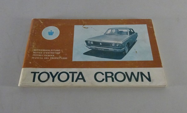 Betriebsanleitung / Handbuch Toyota Crown Typ S50 Stand 1967-1971