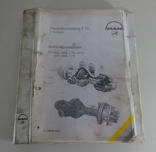 Werkstatthandbuch MAN Hypoidachsen HY/HOY 0955, 1175 & HY 0855, 13110 v. 09/1999