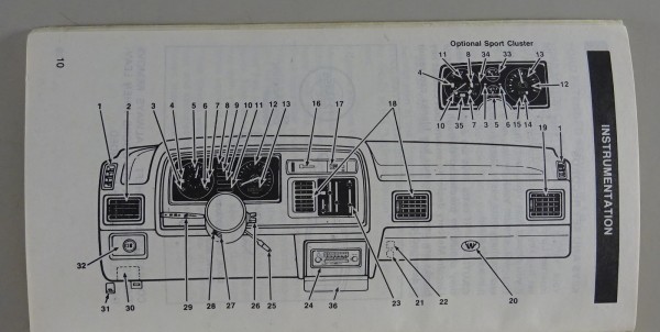 Owner´s Manual / Handbook Ford Tempo Stand 1986