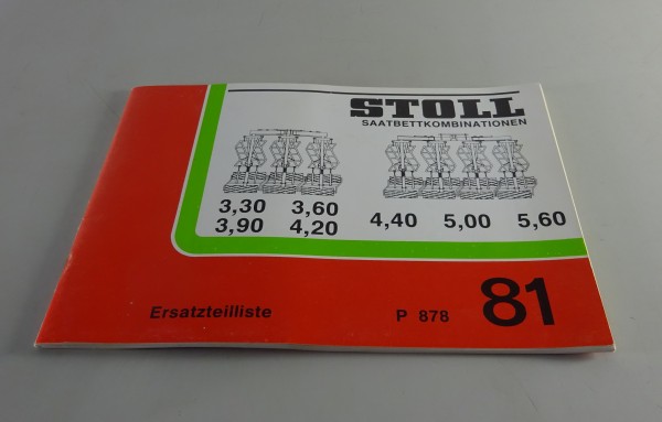 Teilekatalog Stoll Juwel-Saatbett-Kombination Stand 06/1981