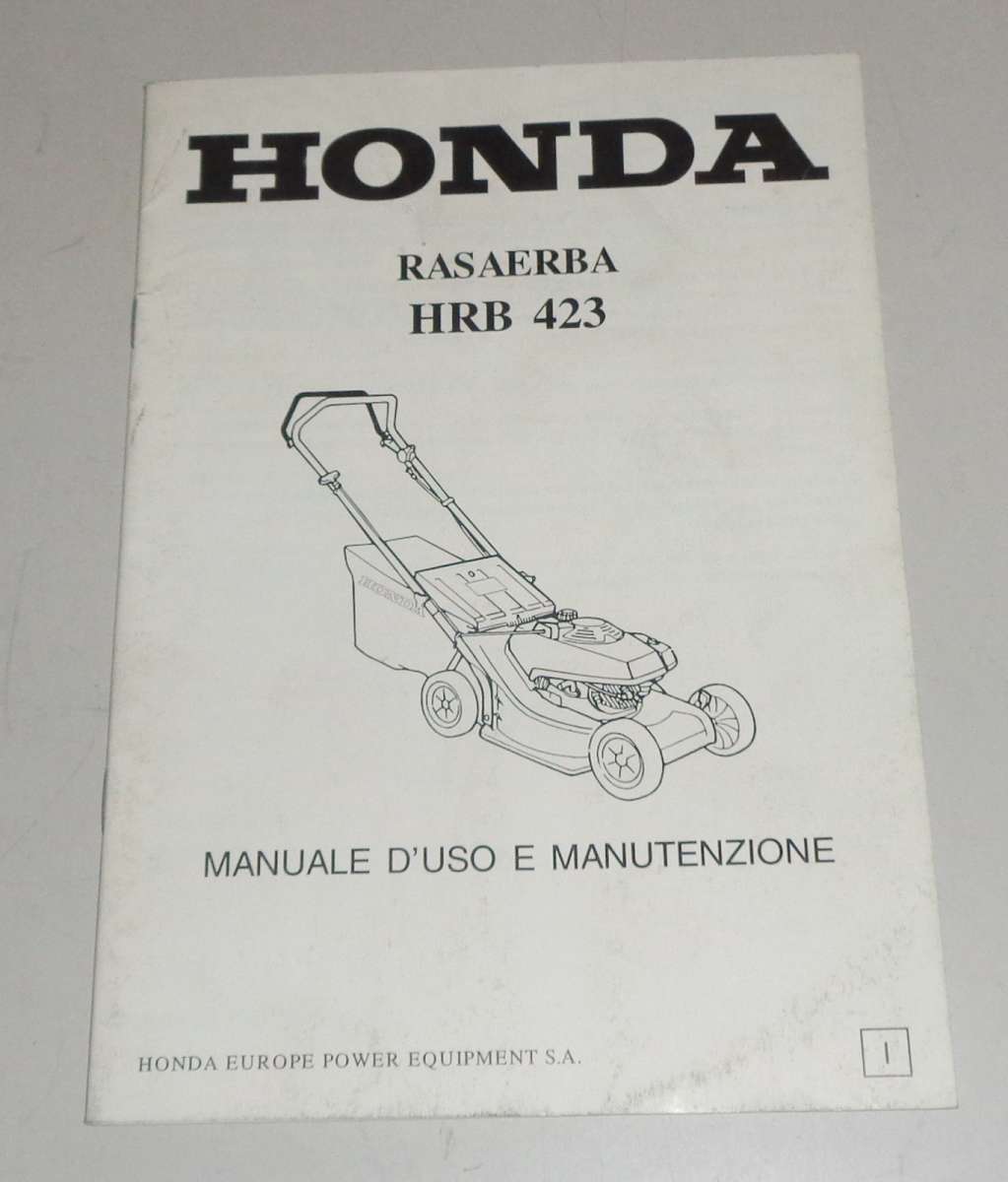 Betriebsanleitung / Uso e manutenzione Honda Rasenmäher / Rasaerba HRB
