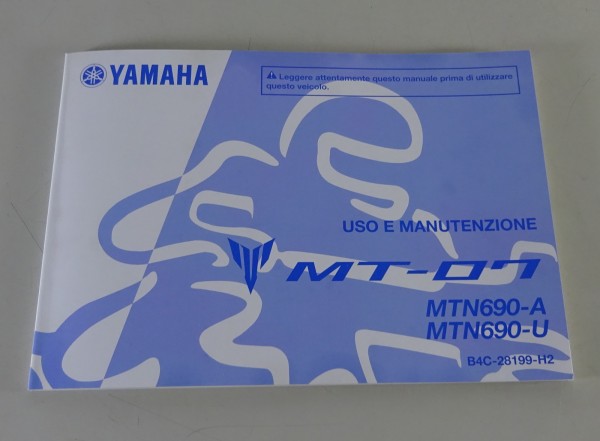 Uso e Manutenzione Yamaha MT-07 / MTN690-A / MTN690-U Stand 08/2019