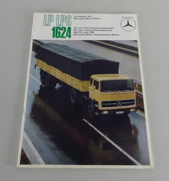 Prospekt Mercedes-Benz schwerer Frontlenker LP / LPS 1624 Stand 08/1969