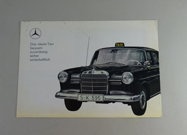 Prospekt / Broschüre Mercedes-Benz190 D Taxi Heckflosse | W110 Stand 04/1964