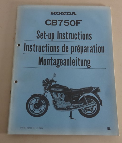 Montageanleitung / Set Up Manual Honda VF 750 F Stand 1981