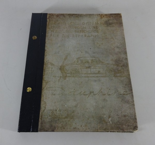 Werkstatthandbuch / Reparaturleitfaden Renault Dauphine Typ R.1090 Stand 01/1961